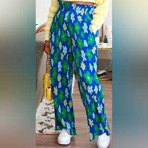 Sammy B x Target Black History Month Floral wide leg pleated pants
